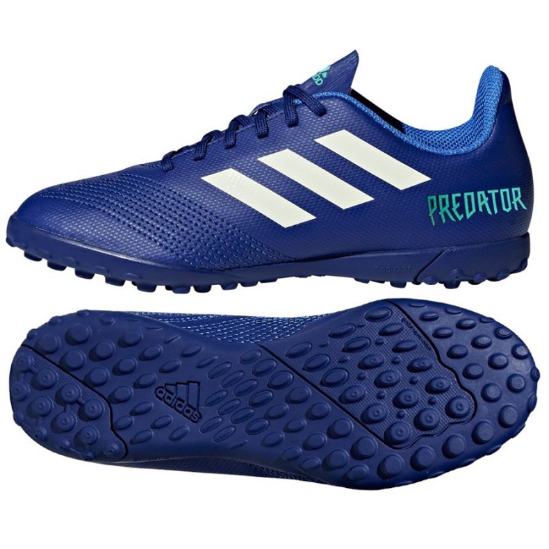 Chuteira Adidas Predator Tango 18.4 Tf Junior CP9097 azul azul Chuteira Adidas Predator Tango 18.4 Tf Junior CP9097 azul azul