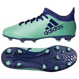 Chuteiras Adidas X 17.3 Fg Jr CP8993 multicolorido azul