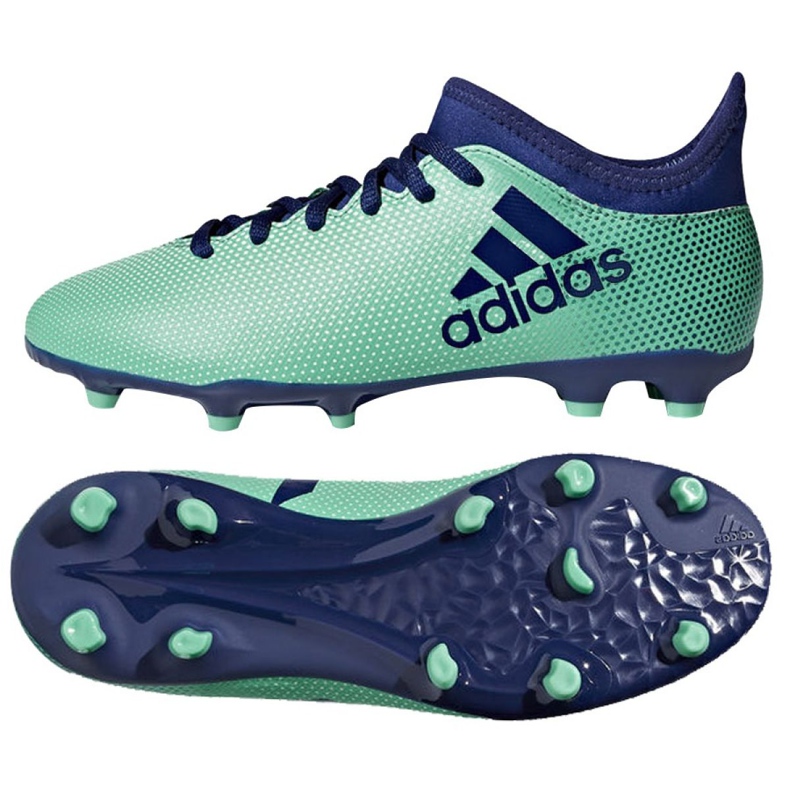 Chuteiras Adidas X 17.3 Fg Jr CP8993 multicolorido azul