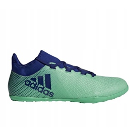 Sapatos de interior adidas X Tango 17.3 In M CP9142 turquesa, azul verde