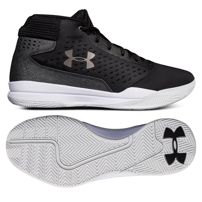 Tênis de basquete Under Armour Jet Mid M 3020224-001 preto preto