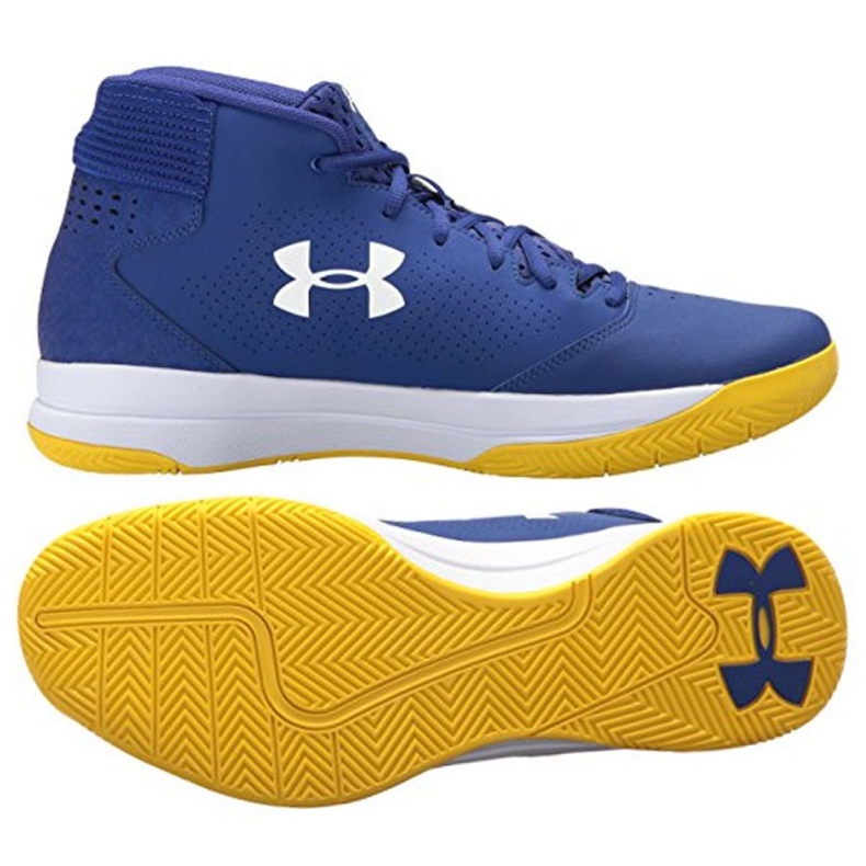 Tênis de basquete Under Armour Jet Mid M 3020224-500 azul azul