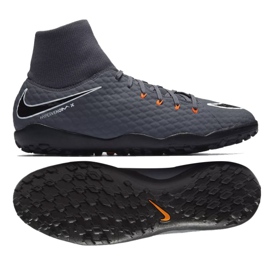 Chuteiras de futebol Nike Hypervenom PhantomX 3 Academy Df Tf M AH7276-081-S cinza cinza