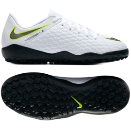 Chuteira de futebol Nike Hypervenom 3 Academy Tf Jr AJ3797-107 branco branco