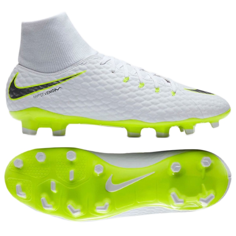 Chuteiras de futebol Nike Hypervenom Phantom 3 Academy Df Fg M AH7268-107 multicolorido branco