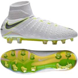 Chuteiras de futebol Nike Hypervenom Phantom 3 Elite Dynamic Fit FG M AJ3803-107 branco