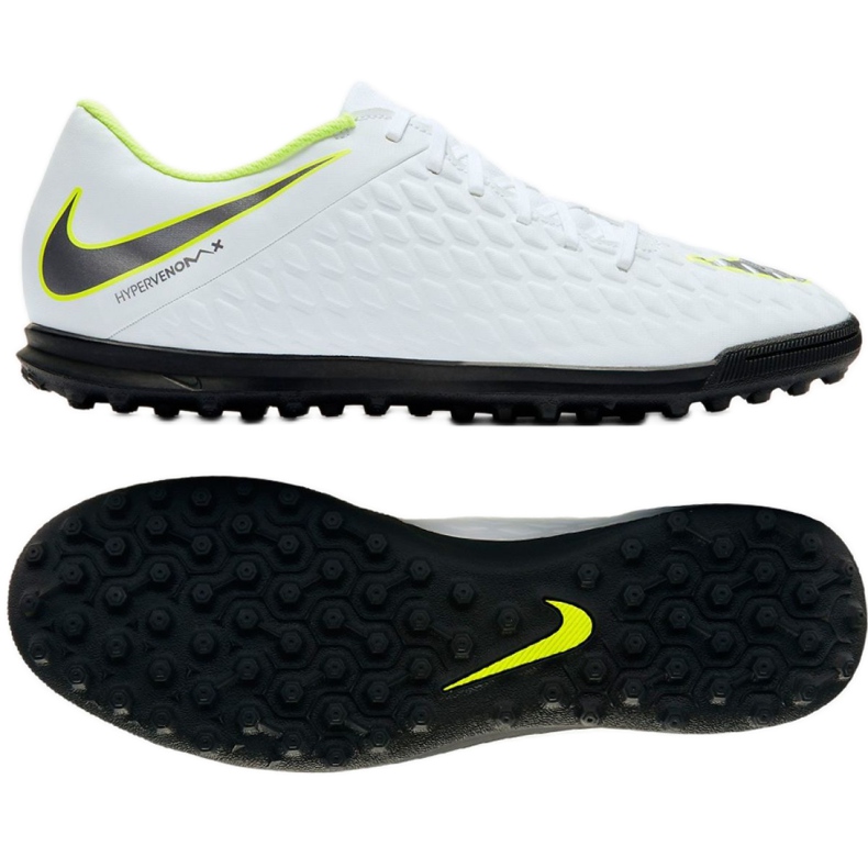 Chuteiras de futebol Nike Hypervenom Phantomx 3 Club Tf M AJ3811-107 branco branco