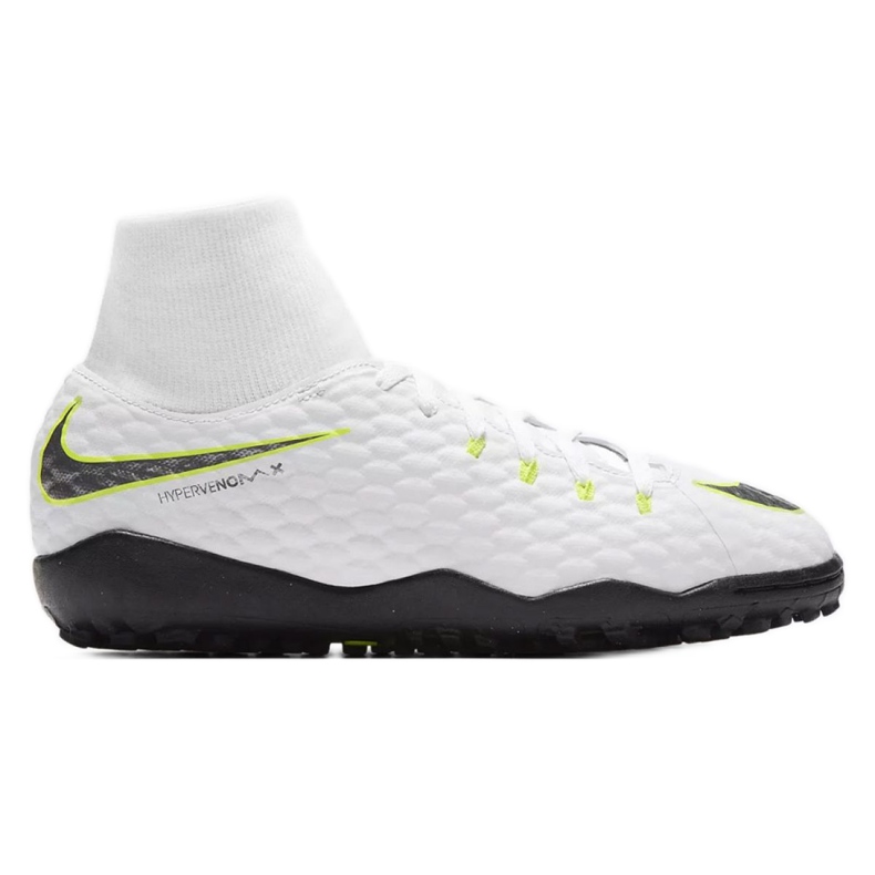Chuteiras de futebol Nike Hypervenom PhantomX 3 Academy Df Tf Jr AH7293-107 branco branco