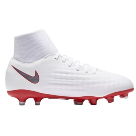 Chuteiras Nike Magista Obra 2 Academy Df Fg Jr AH7313-107 multicolorido branco