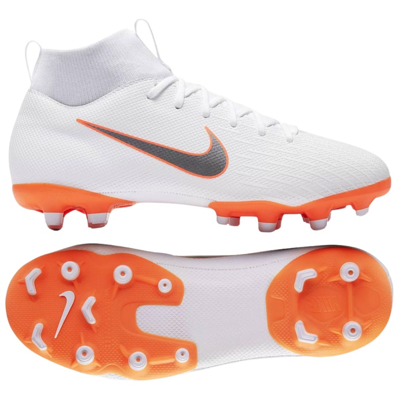 Chuteiras Nike Mercurial Superfly 6 Academy Gs Mg Jr AH7337-107 multicolorido branco