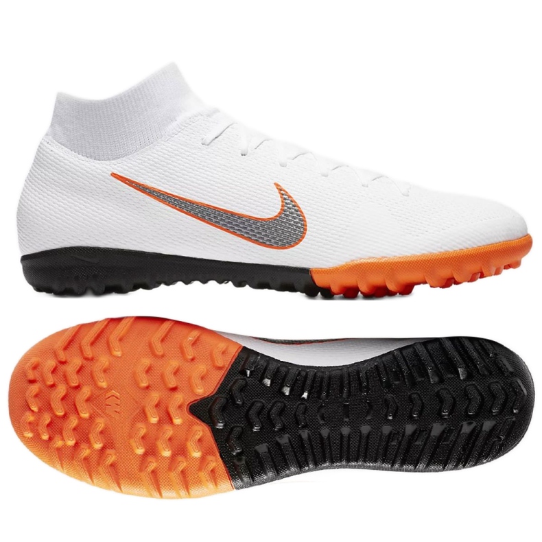 Chuteiras de futebol Nike Mercurial SuperflyX 6 Academy Tf M AH7370-107 branco branco