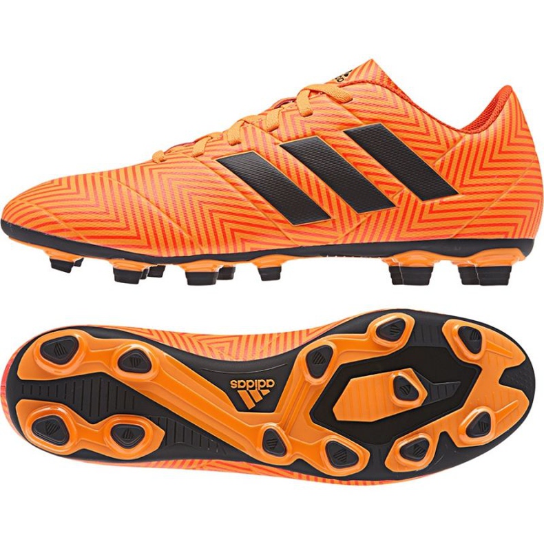 Chuteiras Adidas Nemeziz 18.4 FxG M DA9594 multicolorido laranja