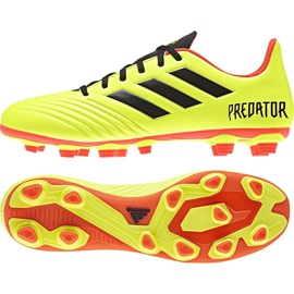 Chuteiras Adidas Predator 18.4 FxG M DB2005 multicolorido amarelo