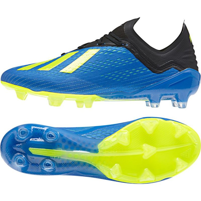 Chuteira Adidas X 18.1 Fg M CM8365 azul marinho