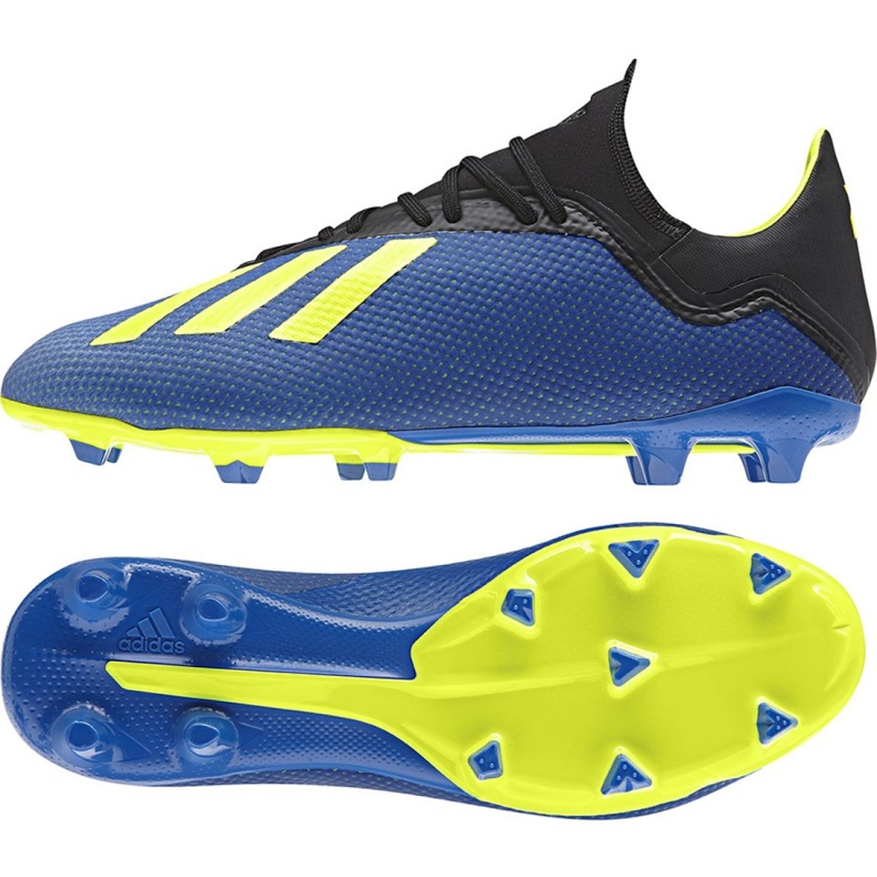 Chuteira Adidas X 18.3 Fg M DA9335 multicolorido azul
