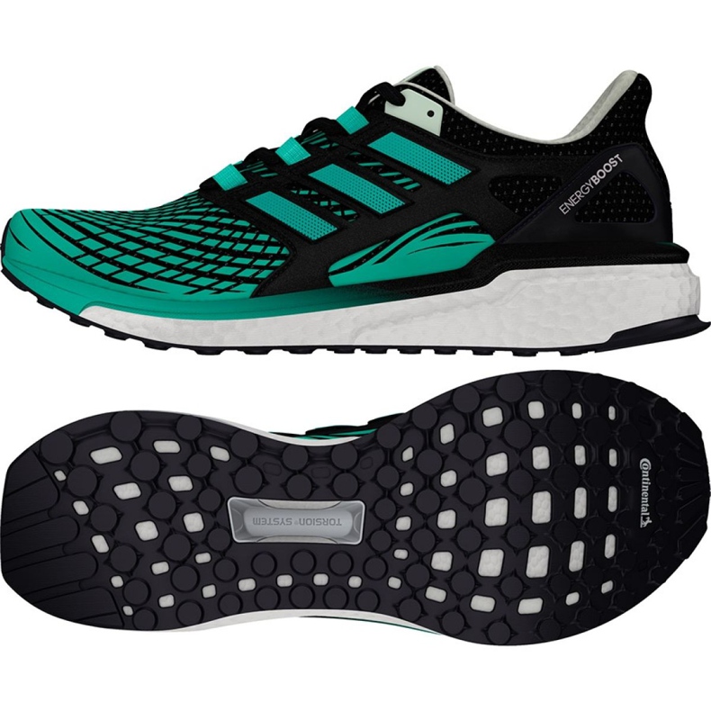 Tênis de corrida adidas Energy Boost W CG3973 preto verde