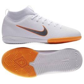 Tênis indoor Nike Mercurial SuperflyX 6 Academy Gs Ic Jr AH7343-107 branco branco