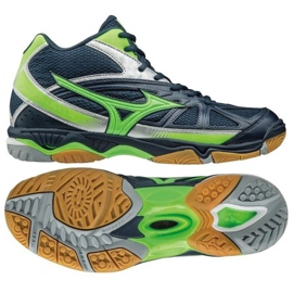 Tênis de vôlei Mizuno Wave Hurricane 2 Mid M V1GA164536 azul marinho azul marinho Tênis de vôlei Mizuno Wave Hurricane 2 Mid M V1GA164536 azul marinho azul marinho