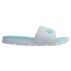 Escorrega Nike Benassi Solarsoft 705475-130 branco verde