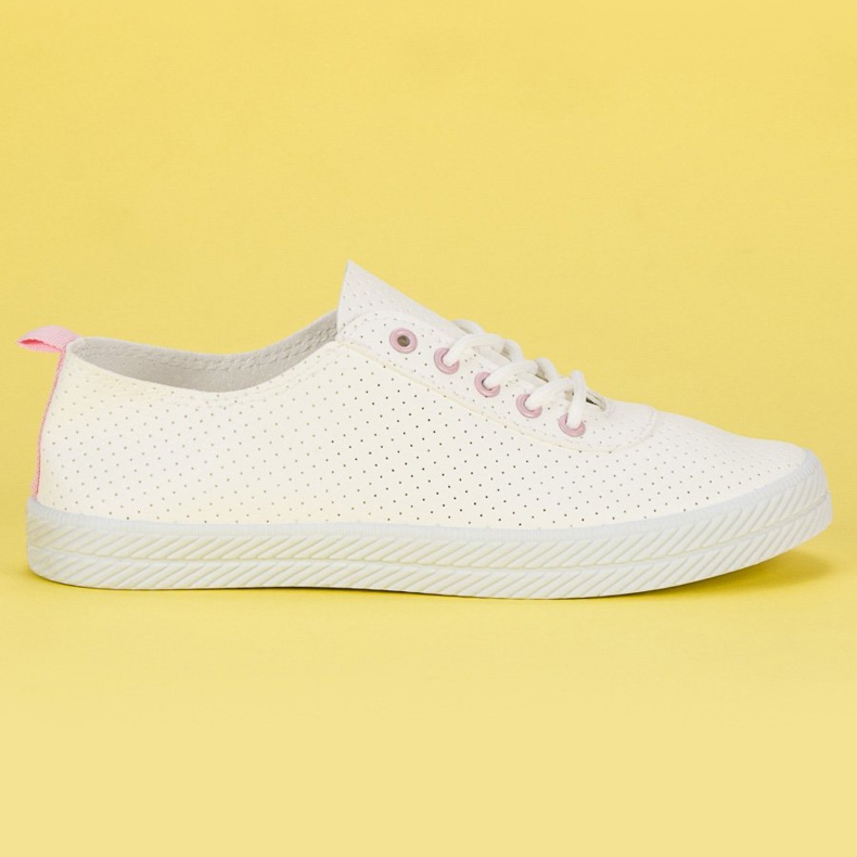 Kylie Tênis Openwork Tied branco