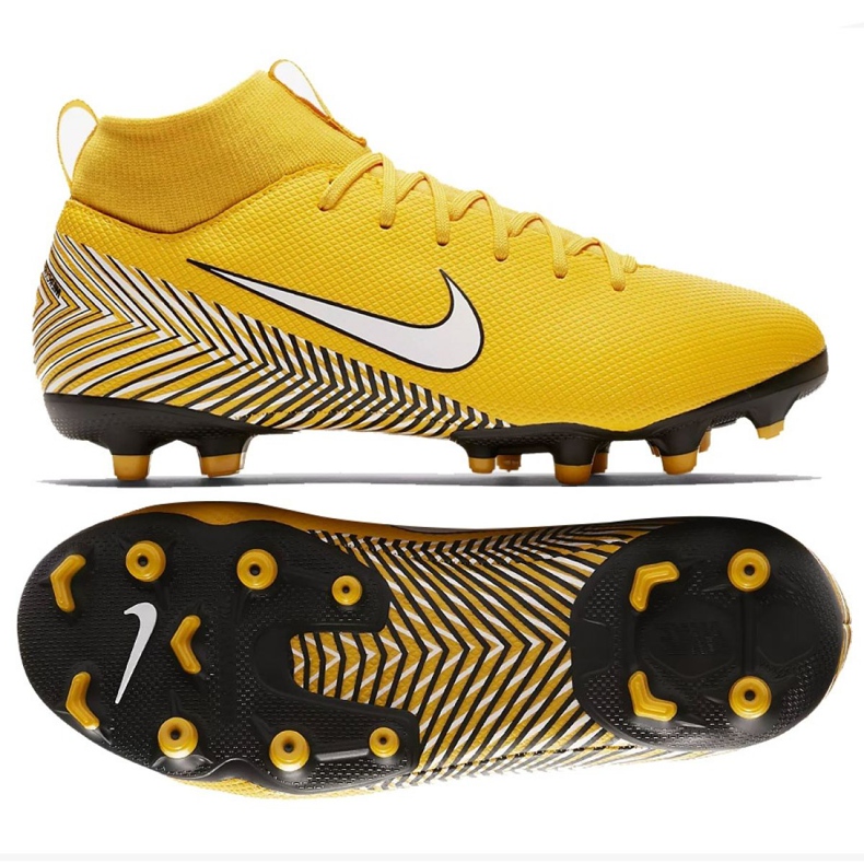 Chuteiras de futebol Nike Mercurial Superfly 6 Academy Mg Jr AO2895-710 multicolorido amarelo Chuteiras de futebol Nike Mercurial Superfly 6 Academy Mg Jr AO2895-710 multicolorido amarelo