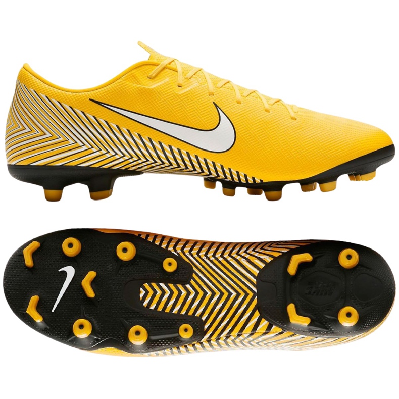 Nike Mercurial Vapor 12 Academy Neymar Mg M AO3131-710 chuteiras multicolorido amarelo Nike Mercurial Vapor 12 Academy Neymar Mg M AO3131-710 chuteiras multicolorido amarelo