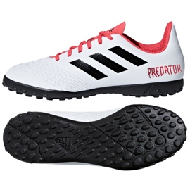 Chuteira Adidas Predator Tango 18.4 Tf Jr CP9096 branco branco Chuteira Adidas Predator Tango 18.4 Tf Jr CP9096 branco branco