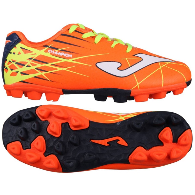Chuteiras de futebol Joma Chamion 808 Orange Rubber 24 Ag Jr CHAJW.808.24 laranja laranja