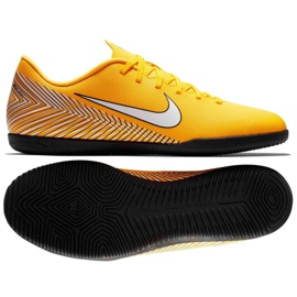 Tênis indoor Nike Mercurial VaporX 12 Club Neymar Ic M AO3120-710 amarelo amarelo