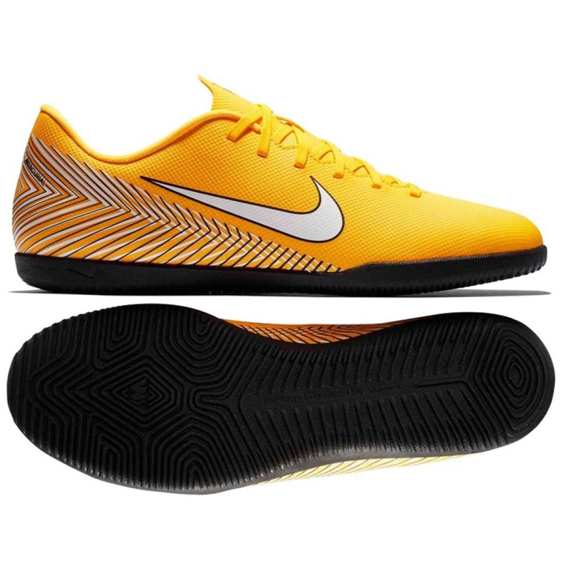 Tênis indoor Nike Mercurial VaporX 12 Club Neymar Ic M AO3120-710 amarelo amarelo