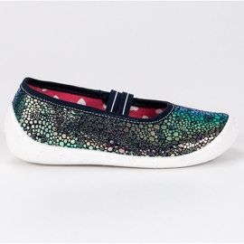 Raweks Chinelos brilhantes com um elástico verde Raweks Chinelos brilhantes com um elástico verde