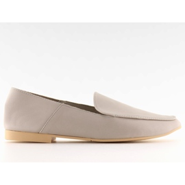 Mocassins macios como pele de bezerro 1182 cinza