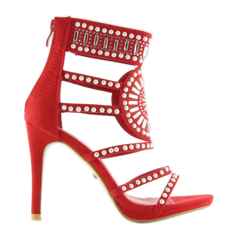 Sandálias gladiador vermelhas GH-2776 vermelhas vermelho