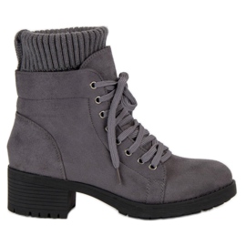 Seastar Botas cinzentas com atacadores cinza
