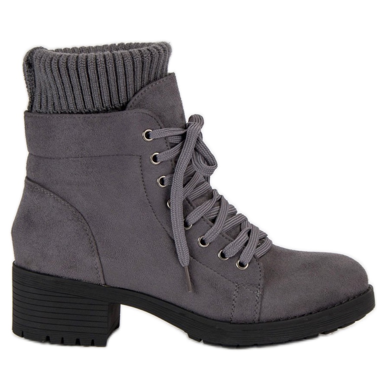 Seastar Botas cinzentas com atacadores cinza