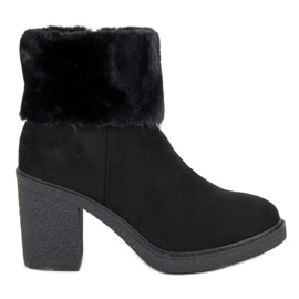 Seastar Botas de camurça com pele preto Seastar Botas de camurça com pele preto