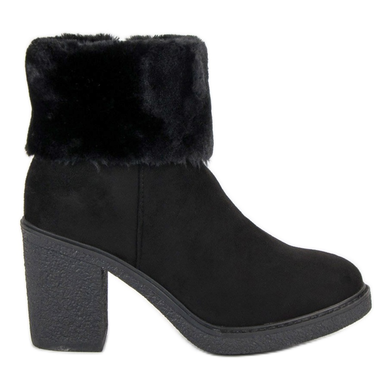Seastar Botas de camurça com pele preto