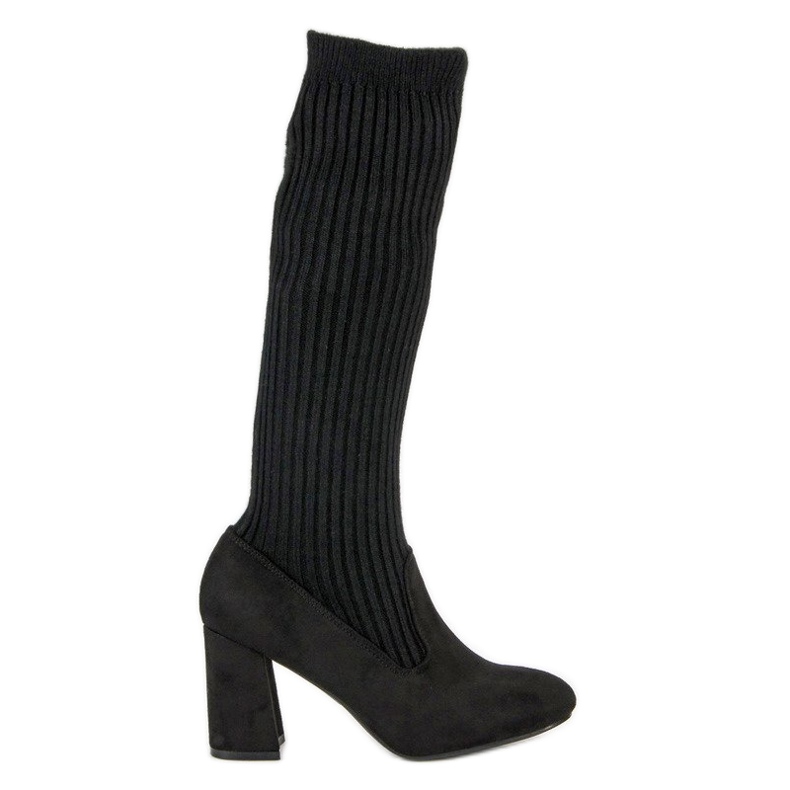 Seastar botas pretas ajustadas preto