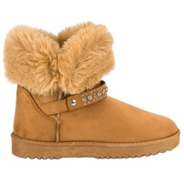 Seastar Mukluki com pelo marrom