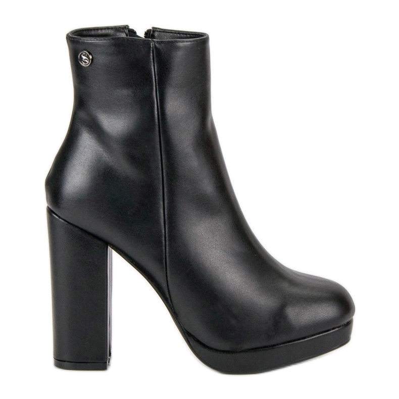 Small Swan Botas clássicas no poste preto