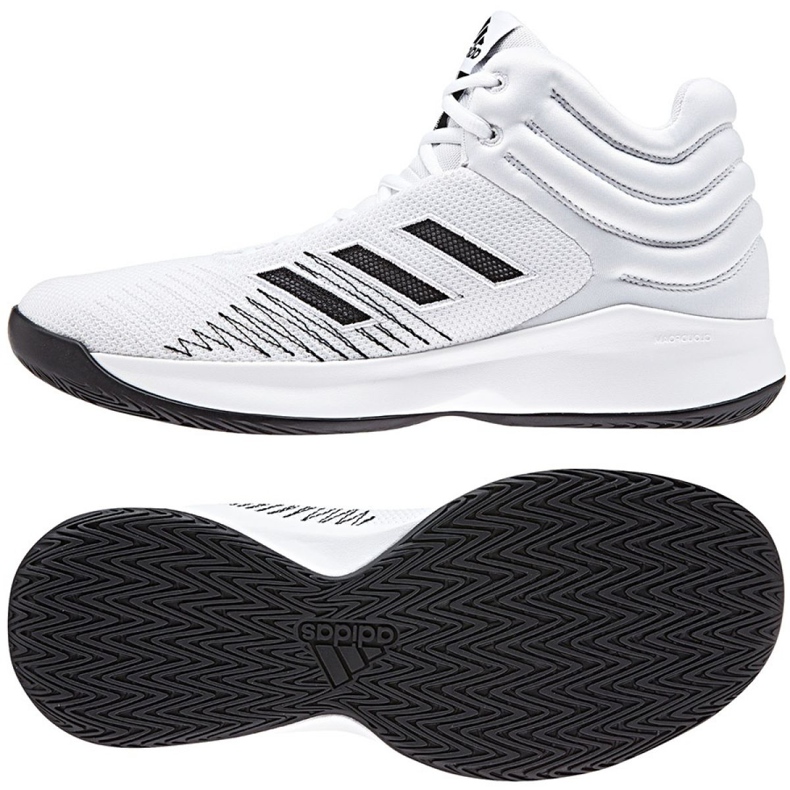 Tênis de basquete adidas Pro Sprak 2018 M B44966 branco branco