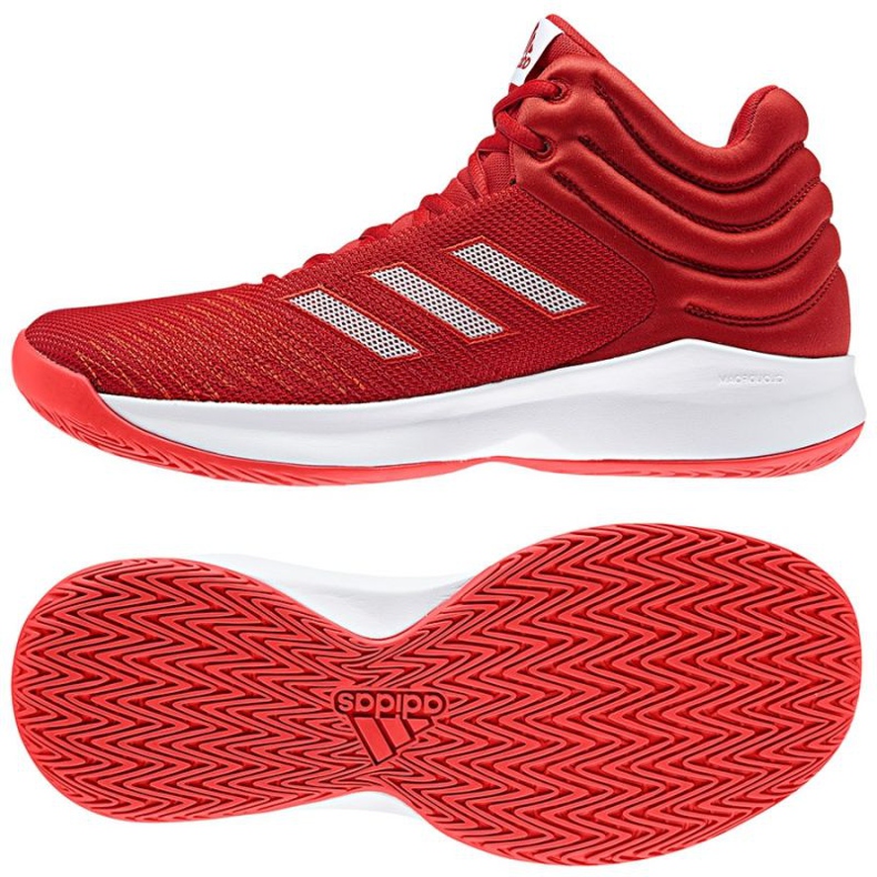 Tênis de basquete adidas Pro Sprak 2018 M vermelho