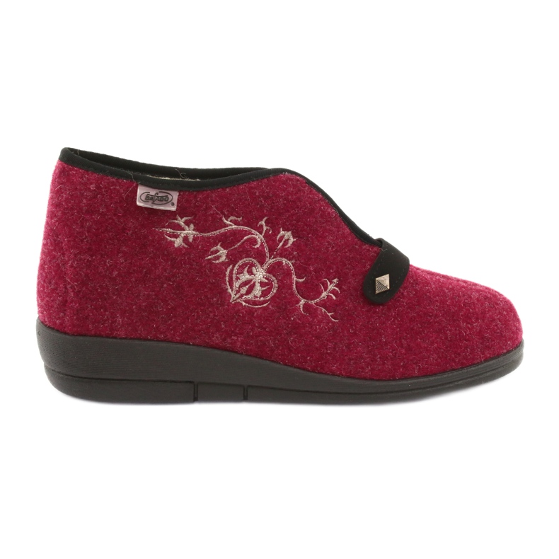 Sapatos femininos Befado pu 031D026 vermelho multicolorido