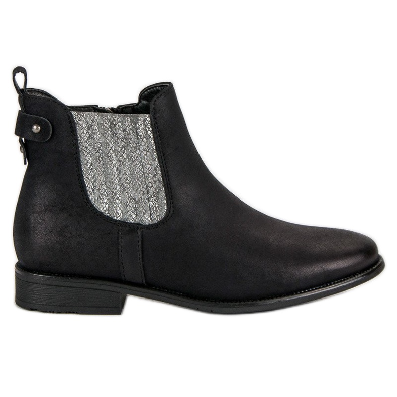 Vinceza Botas Jodhpur elegantes preto