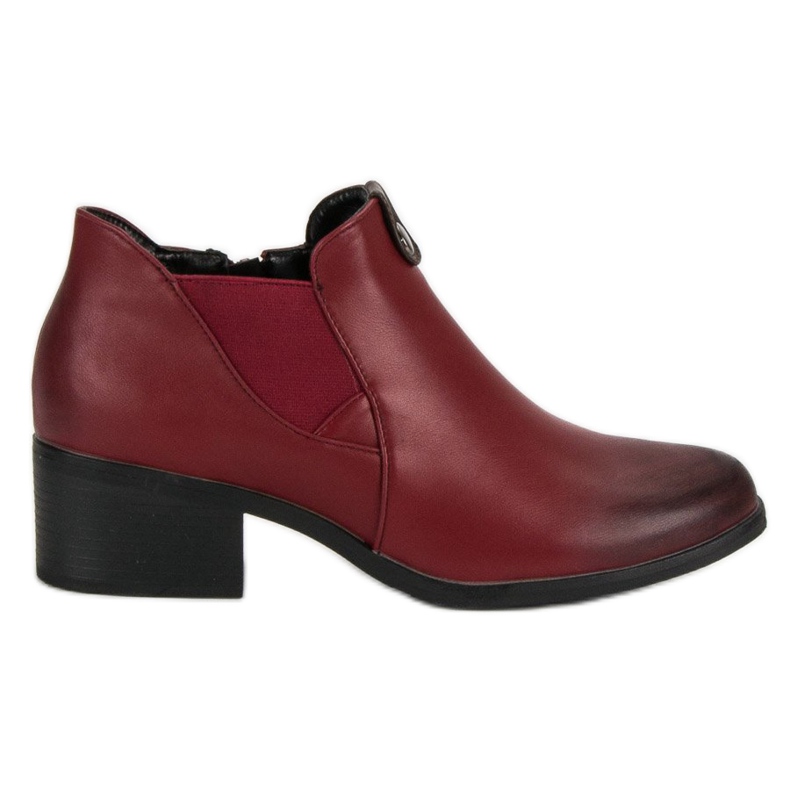 Vinceza Botas bordeaux vermelho