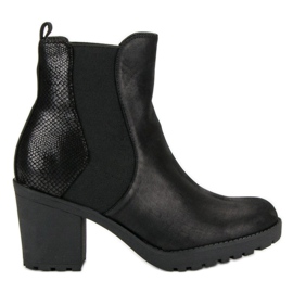 Filippo Botas Jodhpur com salto alto preto