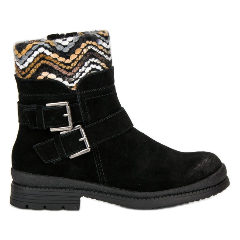 Filippo Botins de couro preto