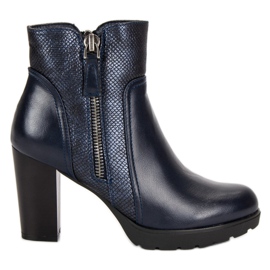 Filippo Botas azul marinho no poste