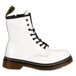 McKey botas de combate brancas branco McKey botas de combate brancas branco