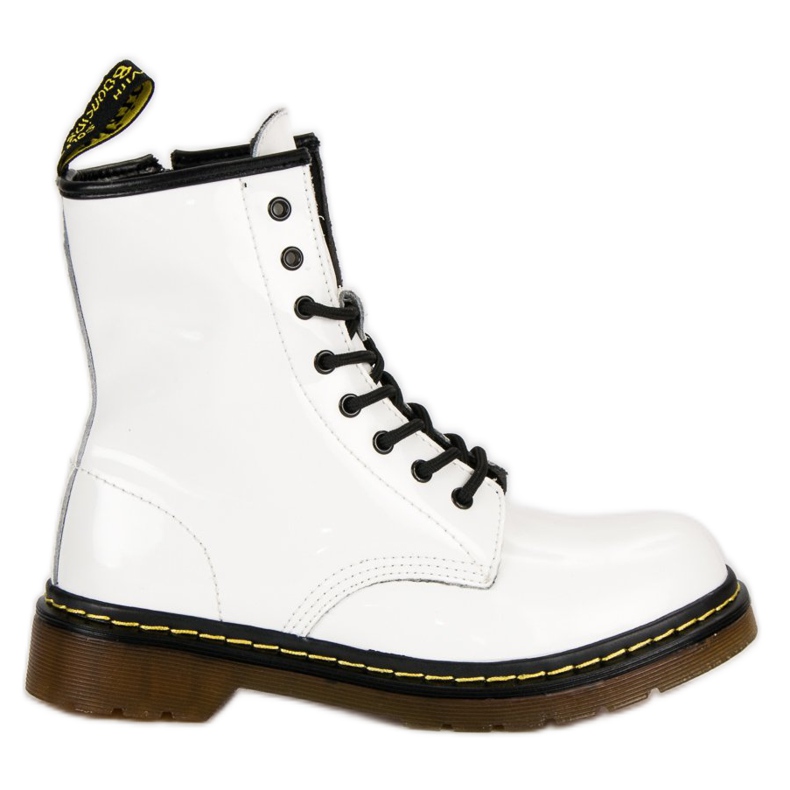 McKey botas de combate brancas branco